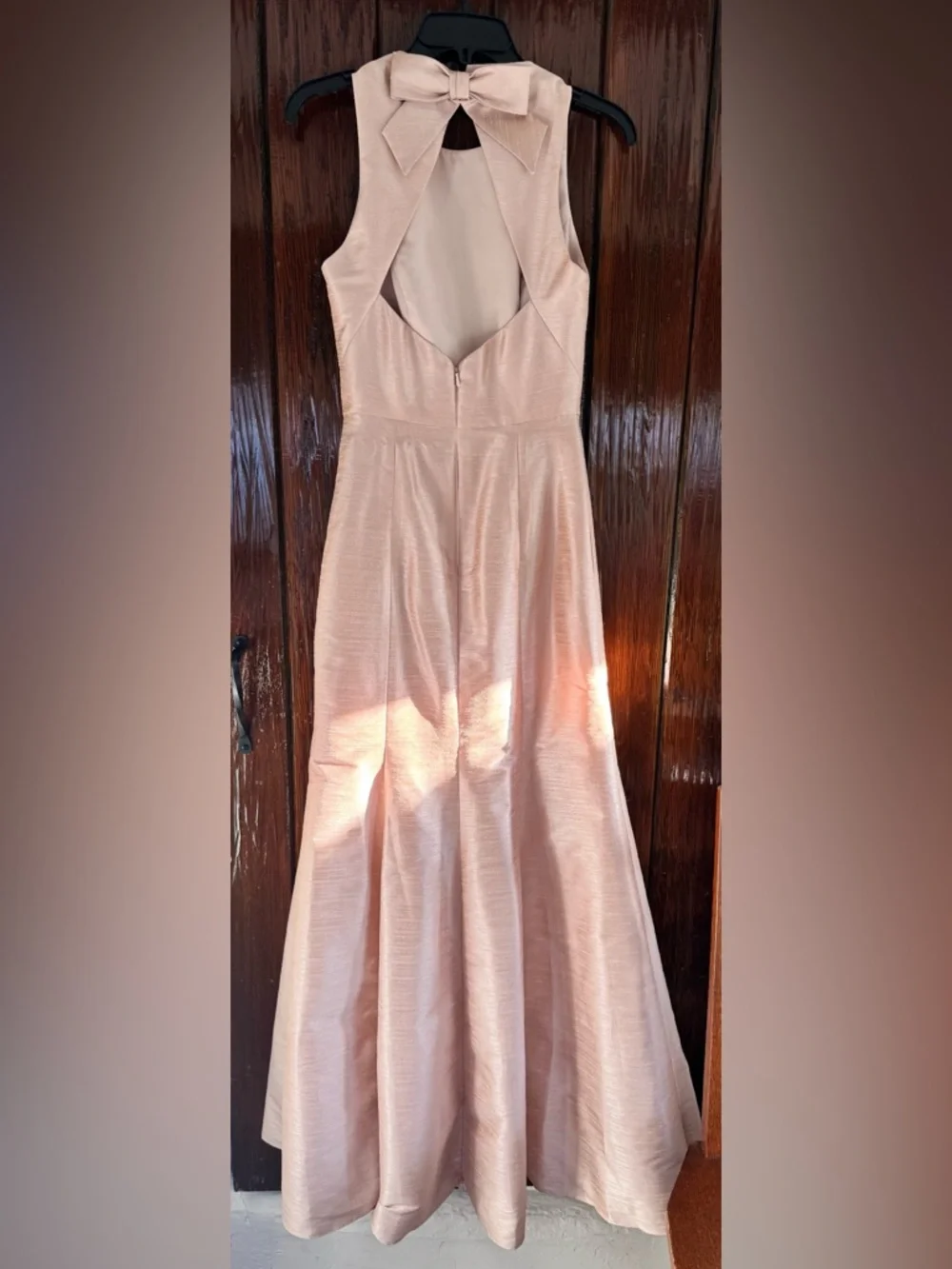 Alfred Sung Sleeveless pearl Pink  Mermaid Evening gown - Picture 4 of 7